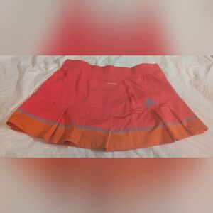 Adidas StellaMcCarthyWomen's Skirt in Coral and Orange Size S ,Euc Pleated Skirt